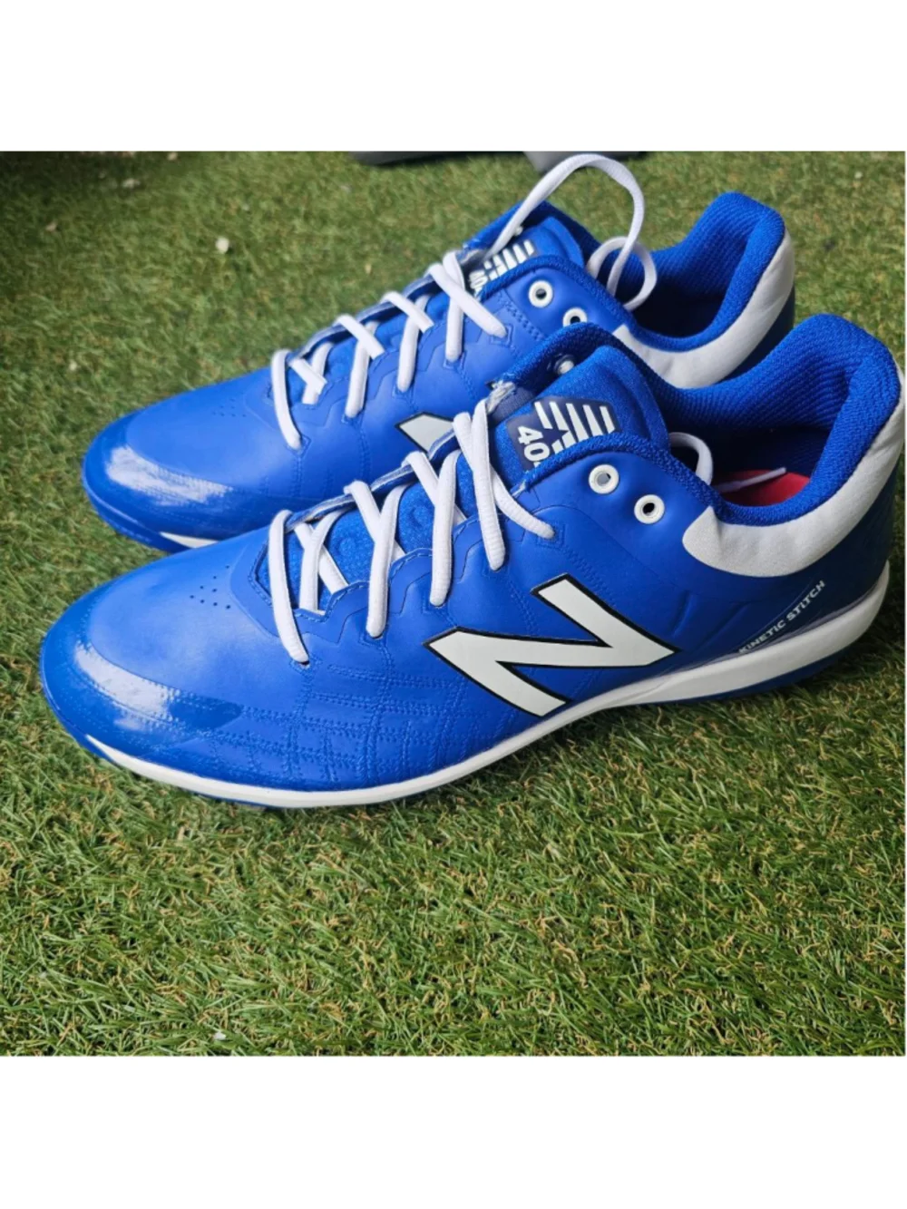 New Balance L4040V5 Metal Baseball Cleats - Royal Blue/White